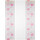 Schiebegardine Elena 3er Set Print mit Zubehör Himbeere Floral
