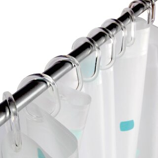 Duschvorhang Ring Transparent (24er Pack)