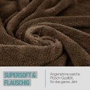 Kuscheldecke mit Ärmeln 130x180cm  Braun