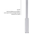 Gardinenstab mit Schleuderfunktion für Gardinen & Vorhänge Transparent