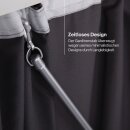 Gardinenstab mit Schleuderfunktion für Gardinen & Vorhänge Transparent