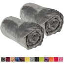 Kuscheldecke Microfaser "Celina" 2er Pack