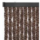 Flauschvorhang 90x200 Meliert beige - braun