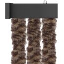 Flauschvorhang 90x200 Meliert beige - braun