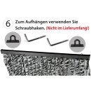 Flauschvorhang 90x220 Meliert beige - weiß