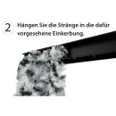 Flauschvorhang 90x220 Meliert beige - weiß