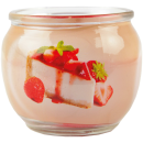 Duftkerze "Motiv" Kerze Raumduft - Strawberry Cheesecake