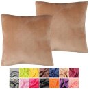 Kissenhülle Kuschel "Celina" im 2er Pack -...