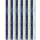 Flauschvorhang 100x200 Unistreifen dunkelblau - weiß