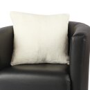 Kissenhülle Kuschel "Celina" - Kissenbezug mit Reißverschluss - 45x45cm - Champagner