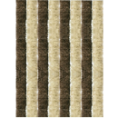 Flauschvorhang 100x220 Unistreifen beige - braun