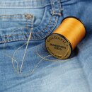 Jeansfaden Nähgarn Denim 210D/2 100m Gold 2er Pack