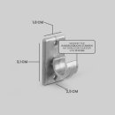 Ersatzträger Set für Cafehausstangen Silber-2,5cm+3,5cm (8er Pack)