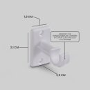 Ersatzträger Set für Cafehausstangen Weiß-2,5cm+3,5cm (6er Pack)