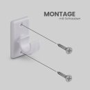 Ersatzträger Set für Cafehausstangen Weiß-2,5cm+3,5cm (6er Pack)