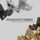 Ersatzträger Set für Cafehausstangen Weiß-2,5cm+3,5cm (8er Pack)