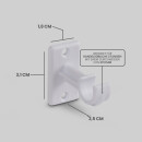 Ersatzträger Set für Cafehausstangen Weiß-2,5cm+3,5cm (8er Pack)