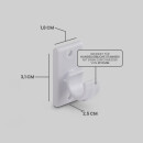 Ersatzträger Set für Cafehausstangen Weiß-2,5cm+3,5cm (8er Pack)