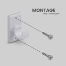 Ersatzträger Set für Cafehausstangen Weiß-2,5cm+3,5cm (8er Pack)