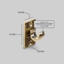 Ersatzträger Set für Cafehausstangen Gold-2,5cm+3,5cm (8er Pack)