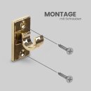 Ersatzträger Set für Cafehausstangen Gold-2,5cm+3,5cm (8er Pack)