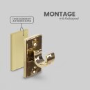 Ersatzträger Set für Cafehausstangen Gold-2,5cm+3,5cm (8er Pack)