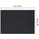 Jeansflicken zum aufbügeln 12er Set, 17x15cm in Dunkelblau