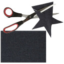Jeansflicken zum aufbügeln 12er Set, 17x15cm in Dunkelblau