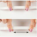 Gummiband - Qualitätsgummilitze 200cm x 13mm zum Nähen als 5er Pack in - Weiß