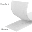 Klettverschlussband, Klettband nähbar - 3m in Weiß
