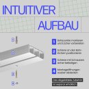 Gardinenschiene Kunststoff flach Weiß 90cm 1-läufig