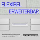 Gardinenschiene Kunststoff flach Weiß 120cm 1-läufig