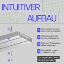 Gardinenschiene Kunststoff flach Weiß 120cm 2-läufig