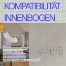 Bogen für Vorhangschiene - Weiß - 2-Lauf ( Verbindungsbogen Innen )