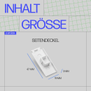 Seitendeckel 1-Lauf für Vorhangschiene, 2er Pack