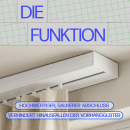 Seitendeckel 1-Lauf für Vorhangschiene, 2er Pack