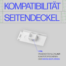 Seitendeckel 1-Lauf für Vorhangschiene, 2er Pack