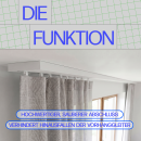 Seitendeckel für Vorhangschiene, 2er Pack - Weiß 3-Lauf