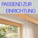Blende für Gardinenschiene Kunststoff Buche 1m