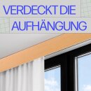 Blende für Gardinenschiene Kunststoff Buche 1m