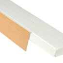 Blende für Gardinenschiene Kunststoff Buche 4 m