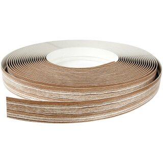Blende (5 EUR/ 1m) für Vorhangschiene in "Teak" - Länge: 1m