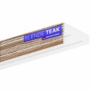 Blende für Gardinenschiene Kunststoff Teak 1m