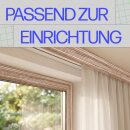 Blende für Gardinenschiene Kunststoff Teak 1m