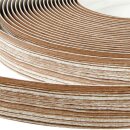 Blende (5 EUR/ 1m) für Vorhangschiene in "Teak" - Länge: 1m