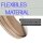Blende für Gardinenschiene Kunststoff Teak 1m