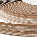 Blende für Gardinenschiene Kunststoff Teak 5 m