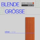 Blende für Gardinenschiene Kunststoff Kirschbaum 3m
