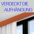 Blende für Gardinenschiene Kunststoff Kirschbaum 3m
