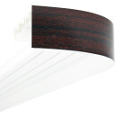 Blende für Gardinenschiene Kunststoff Mahagoni 3 m